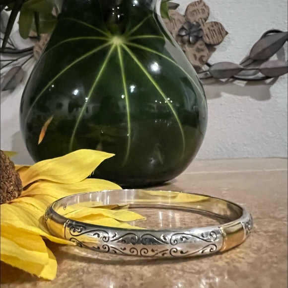 Brighton Jewelry - BRIGHTON TWO TONED BANGLE BRACELET